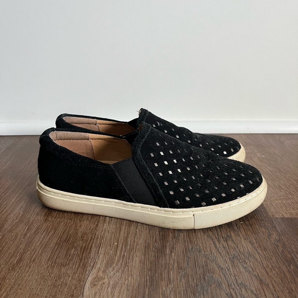 Corso Como Black Slip-On Sneakers with Cut-Out Design